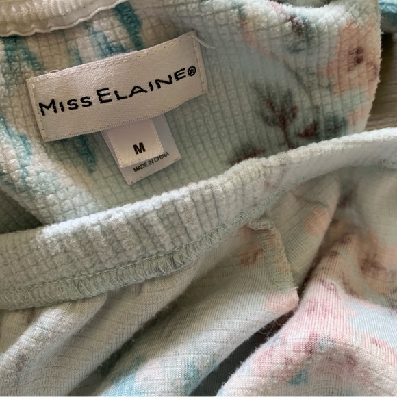 Miss Elaine Ultrasoft waffle knit floral pajama set - Picture 6 of 7